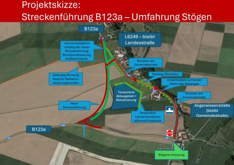 Projektskizze Umfahrung Stögen-Wagram