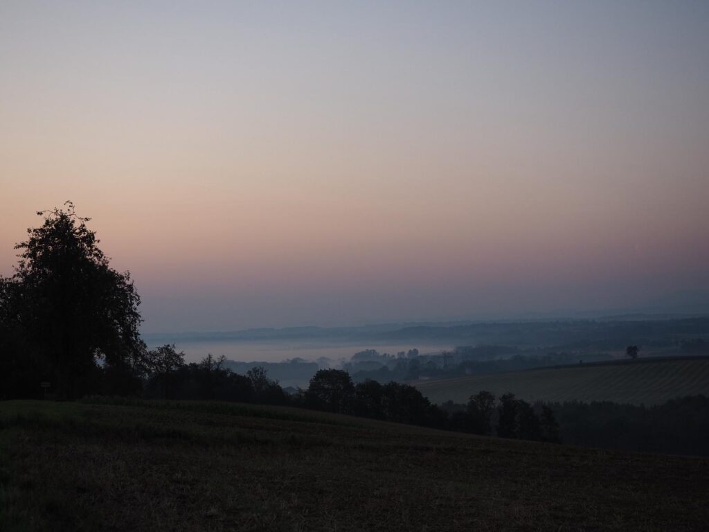 Abendstimmung über der Gemeinde