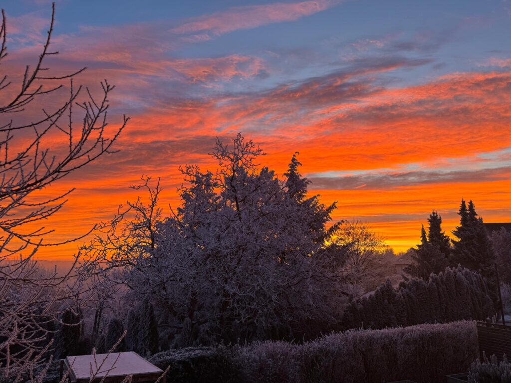 Abendstimmung über den Feldern